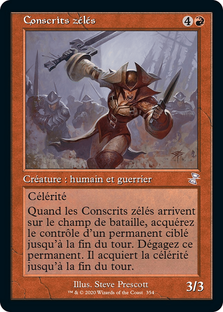 Conscrits zélés — Time Spiral Remastered — Magic: The Gathering