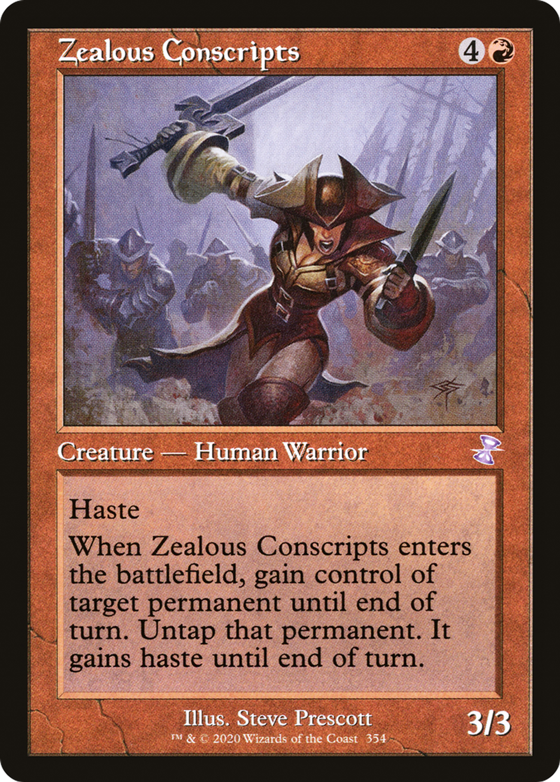 Conscrits zélés — Time Spiral Remastered — Magic: The Gathering
