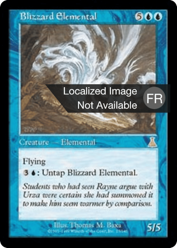 Elemental de Blizzard — Urza's Destiny — Magic: The Gathering