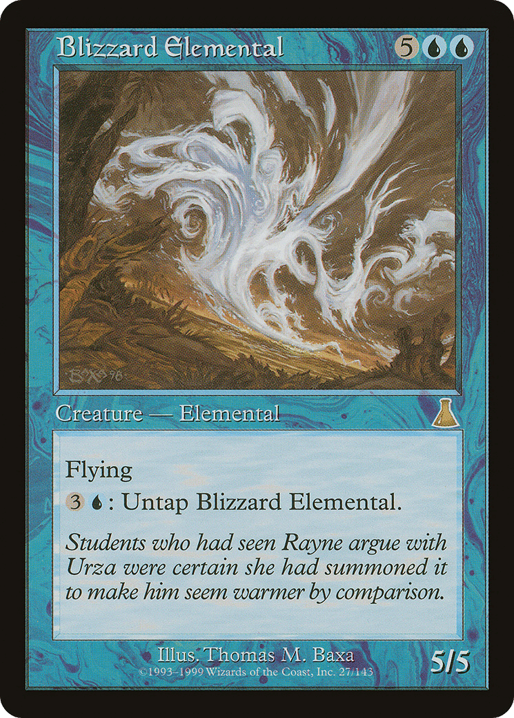 Blizzard Elemental — Urza's Destiny — Magic: The Gathering