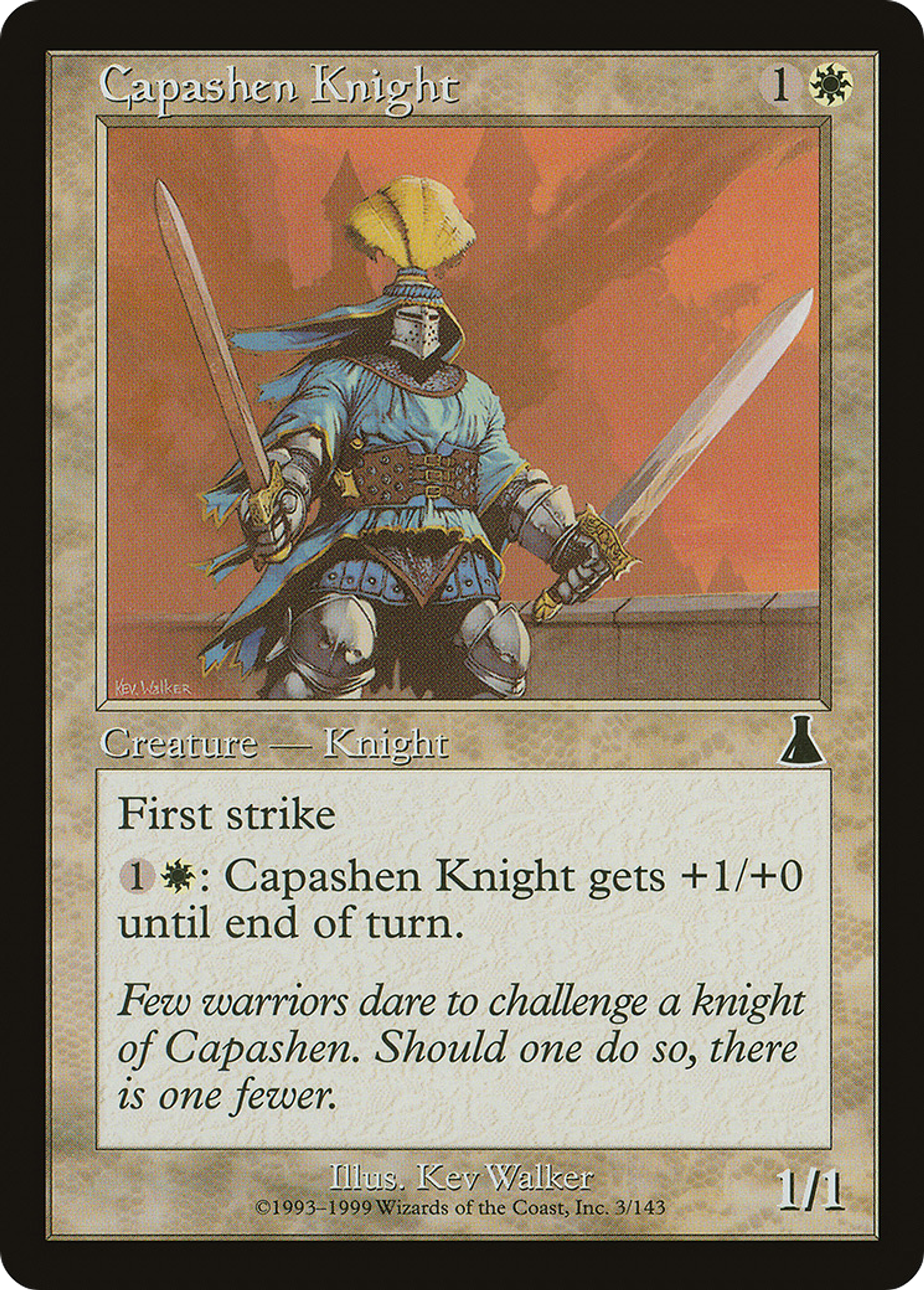 Capashen Knight — Urza's Destiny — Magic: The Gathering