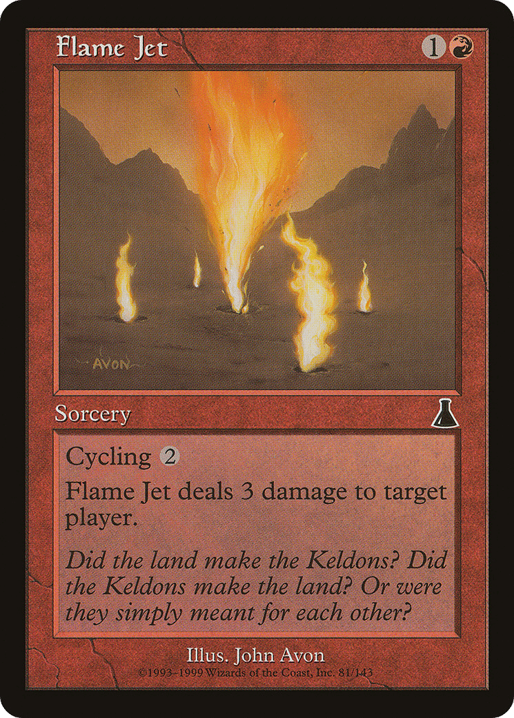 Flame Jet — Urza's Destiny — Magic: The Gathering