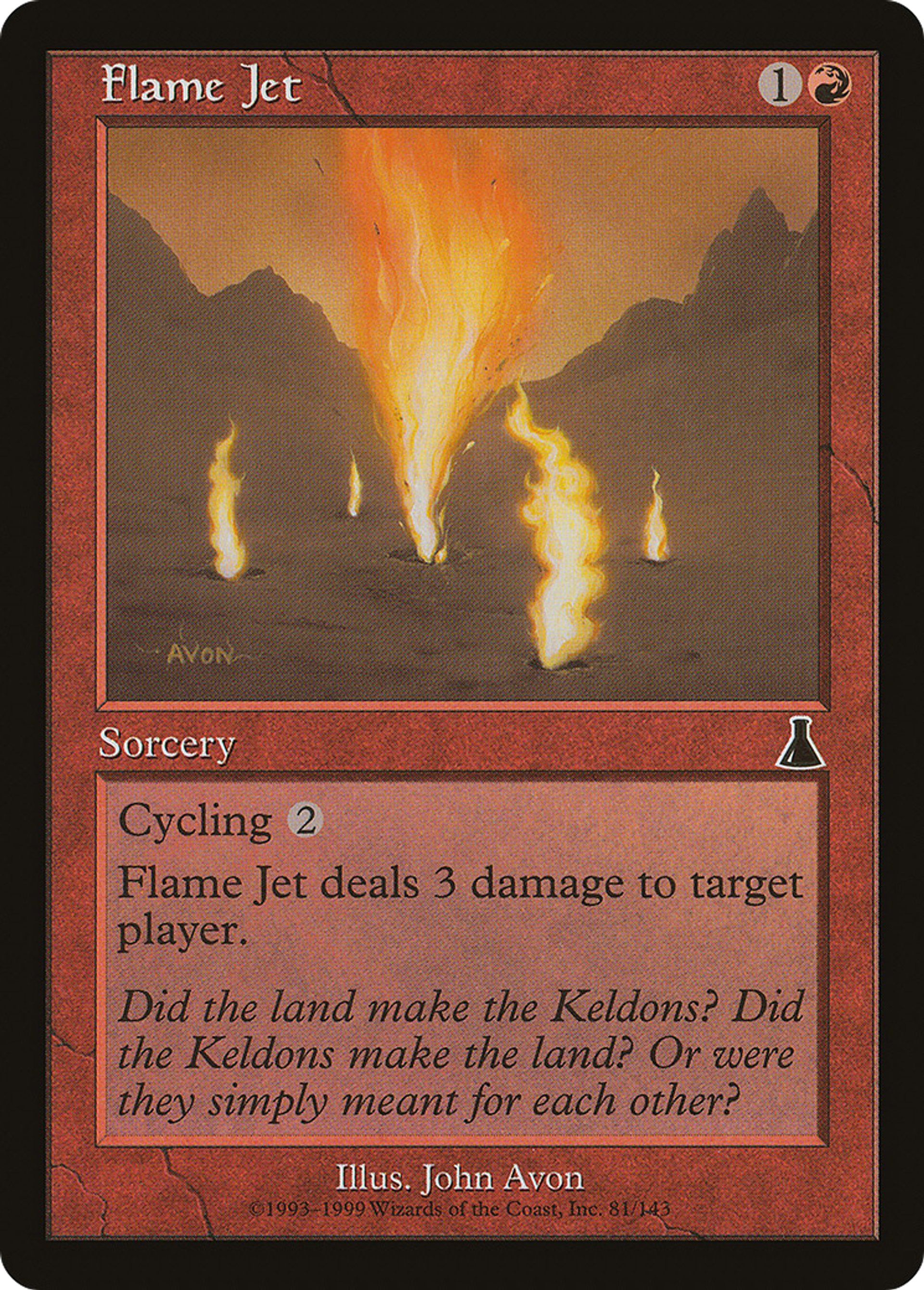 Flame Jet — Urza's Destiny — Magic: The Gathering