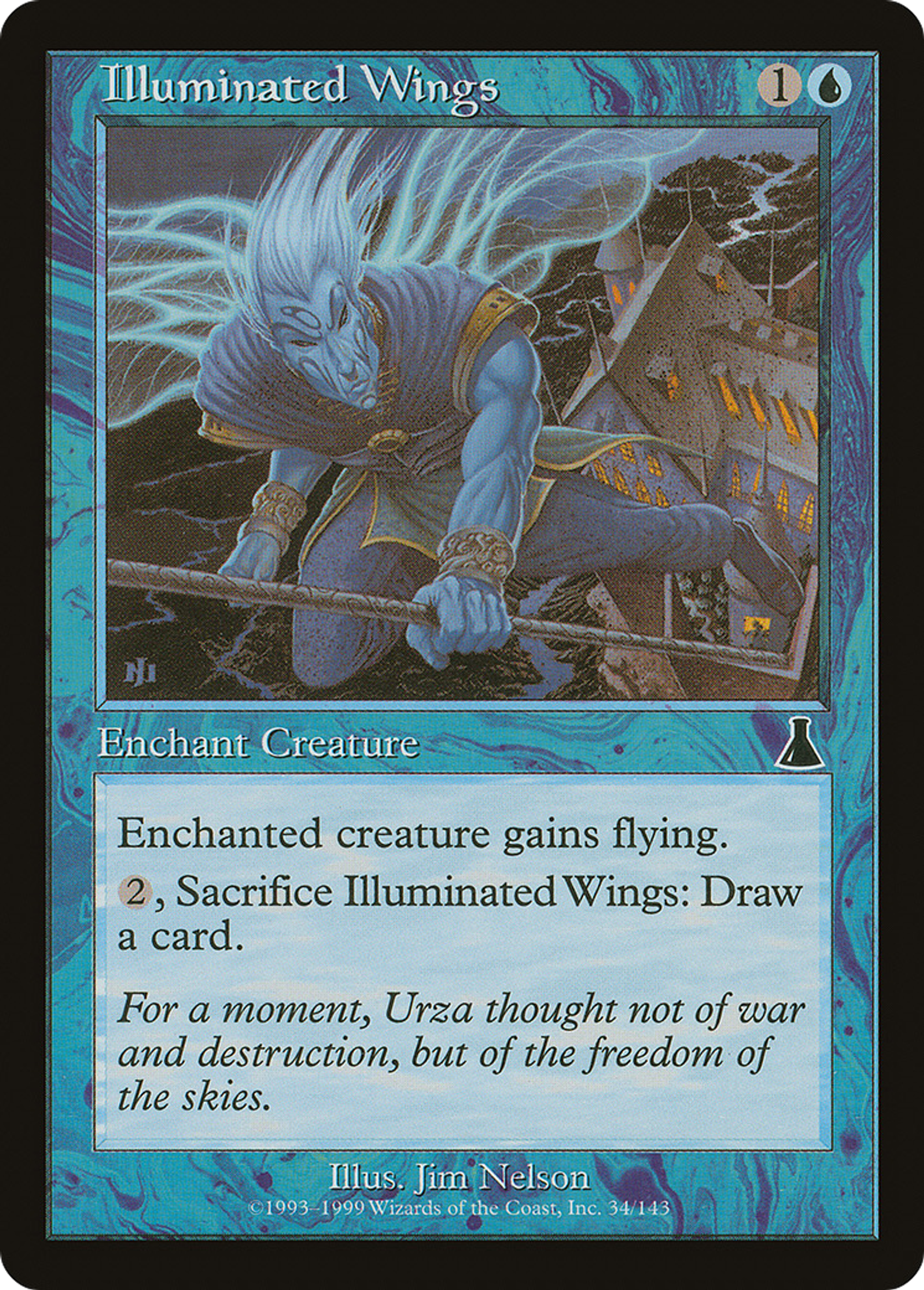Illuminated Wings — Urza's Destiny — Magic: The Gathering