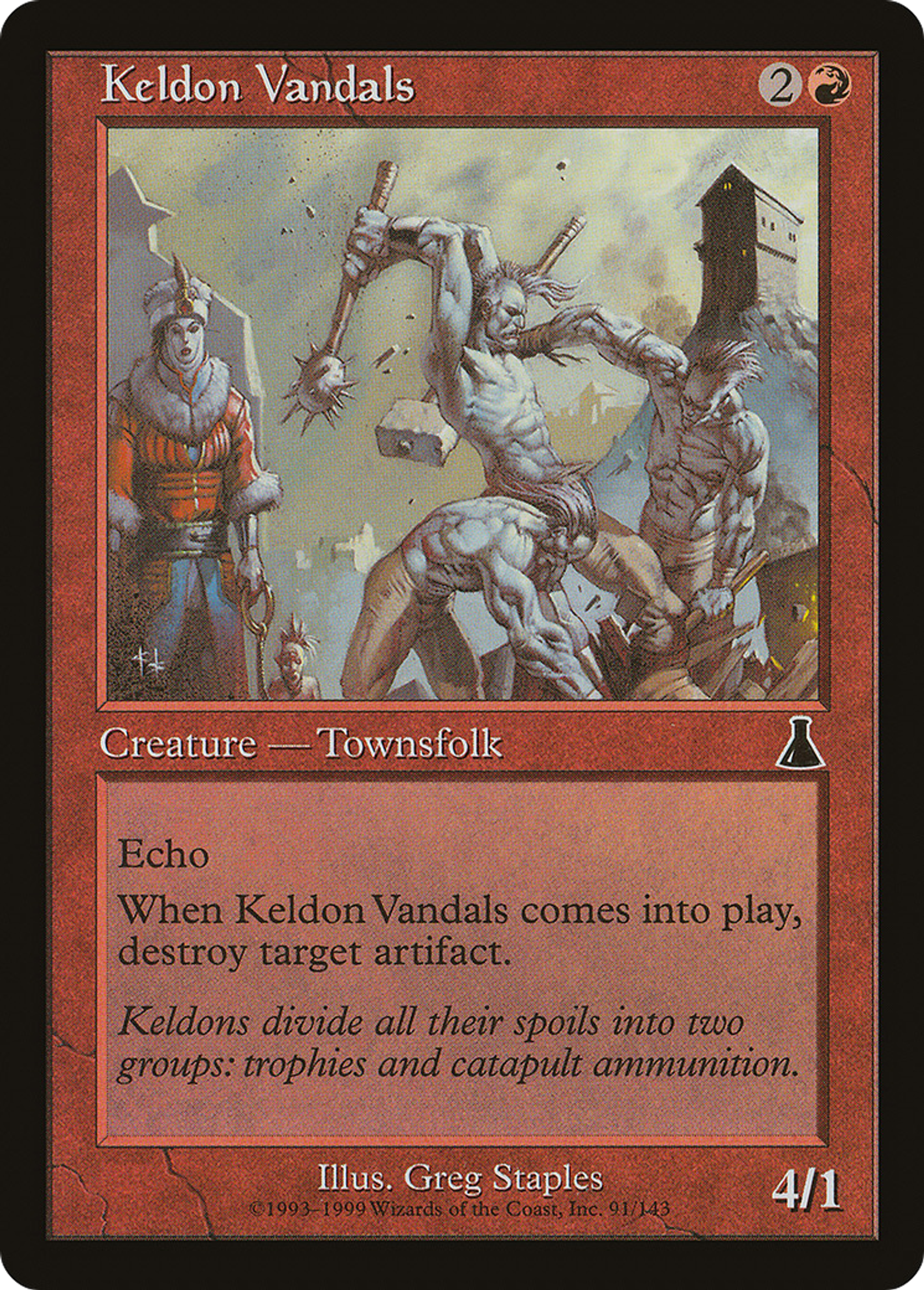 Vandales Keldes — Urza's Destiny — Magic: The Gathering