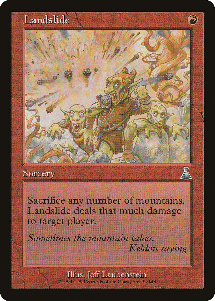 Landslide — Urza's Destiny — Magic: The Gathering