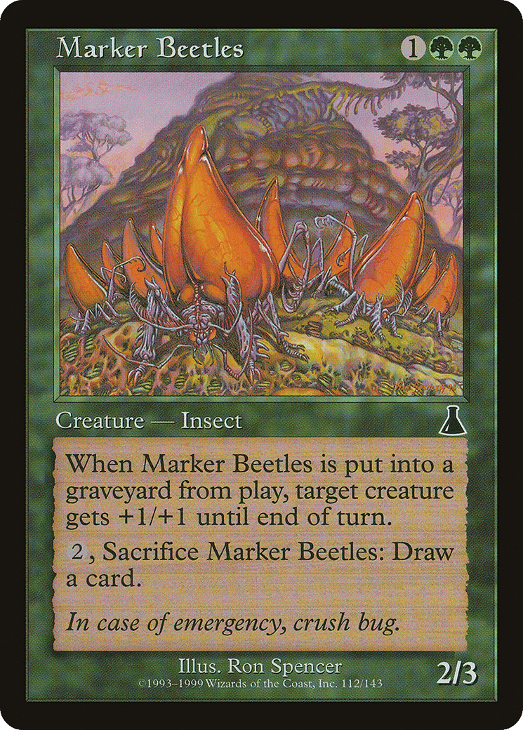 Marker Beetles — Urza's Destiny — Magic: The Gathering