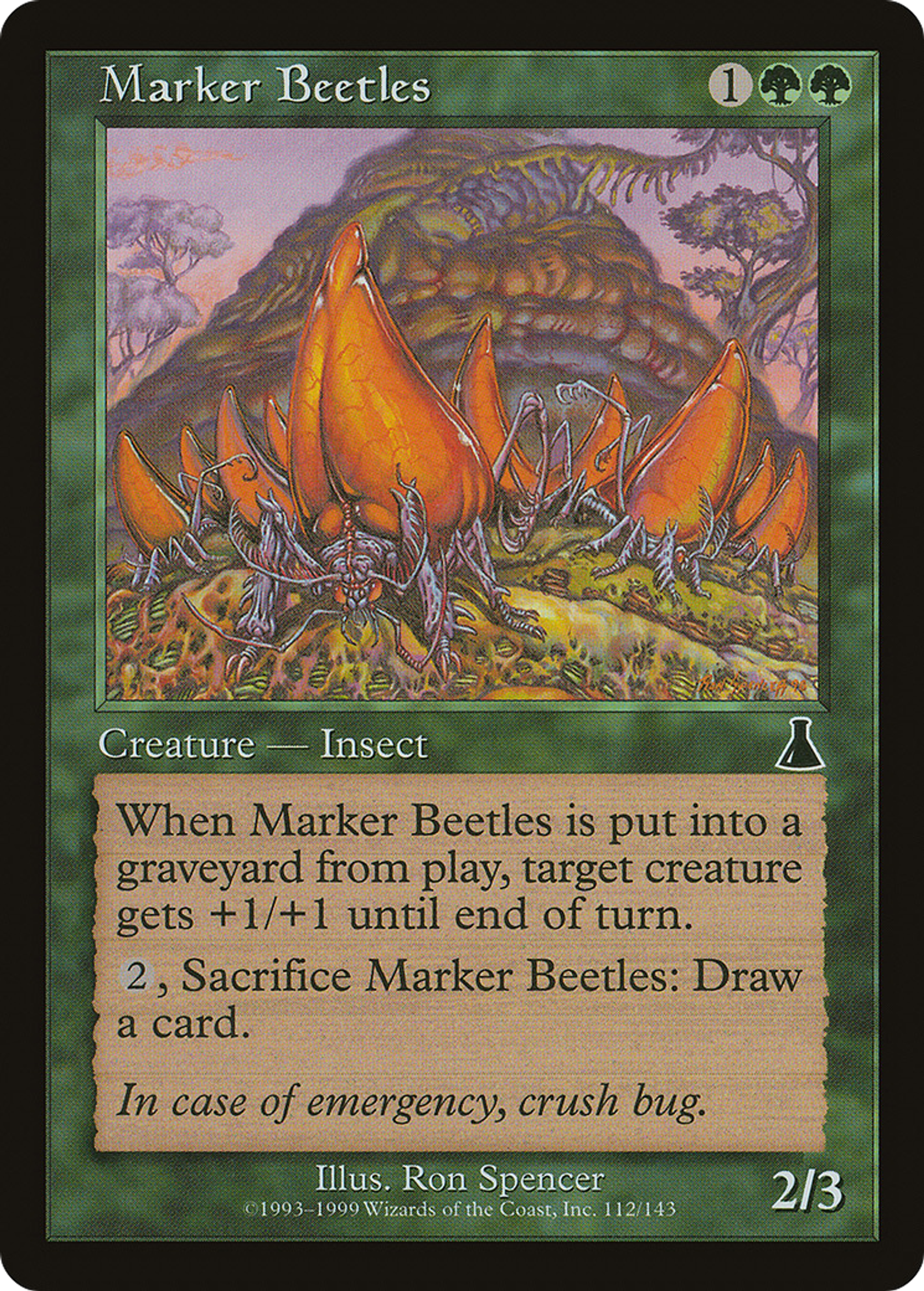 Marker Beetles — Urza's Destiny — Magic: The Gathering