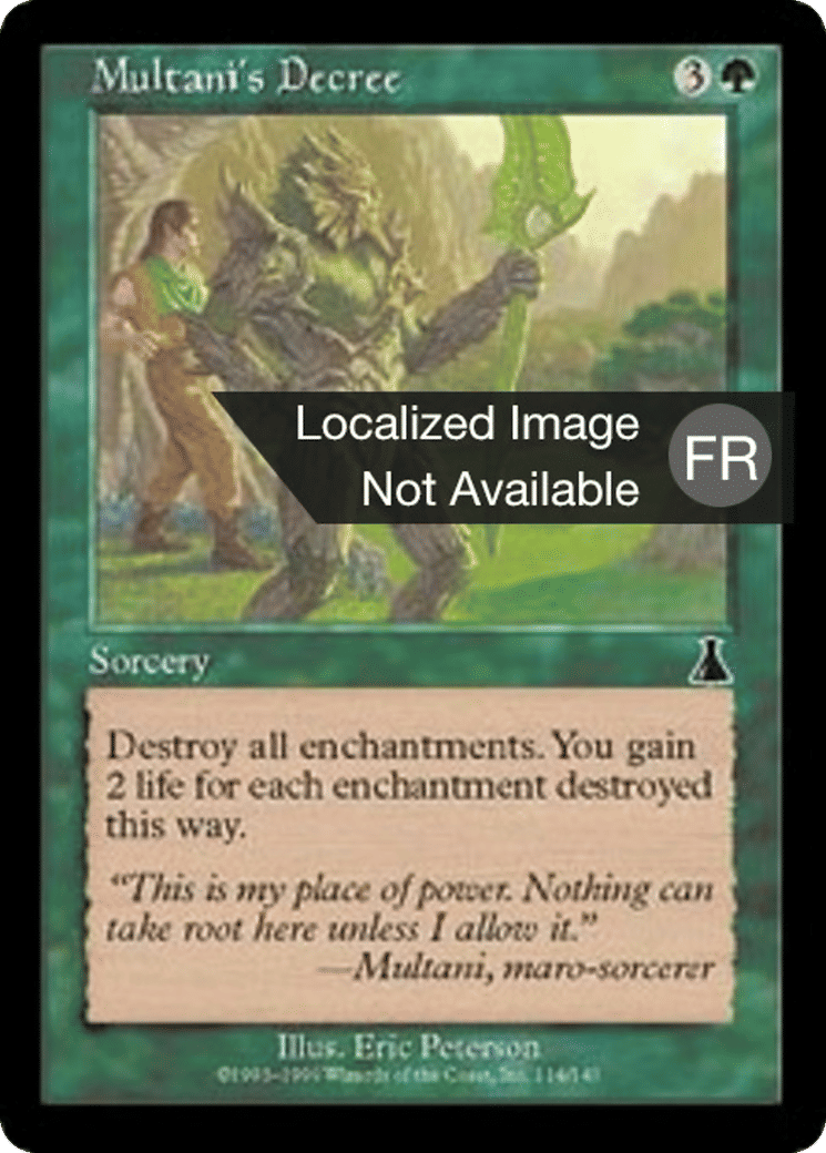 Décret de Multani — Urza's Destiny — Magic: The Gathering