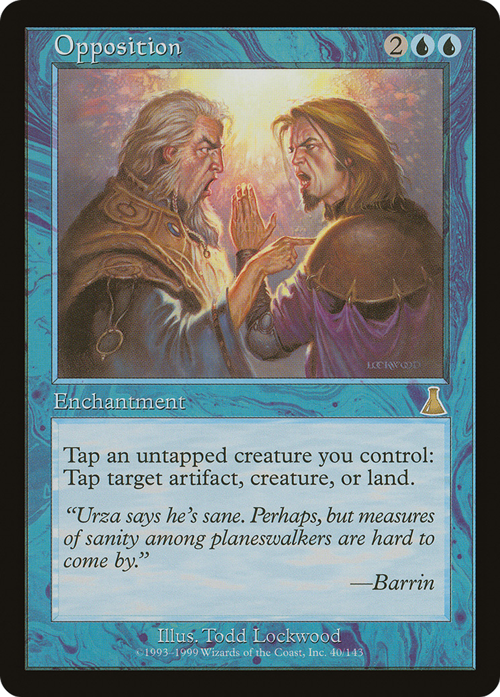 Opposition — Urza's Destiny — Magic: The Gathering