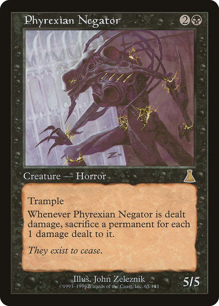 Phyrexian Negator — Urza's Destiny — Magic: The Gathering