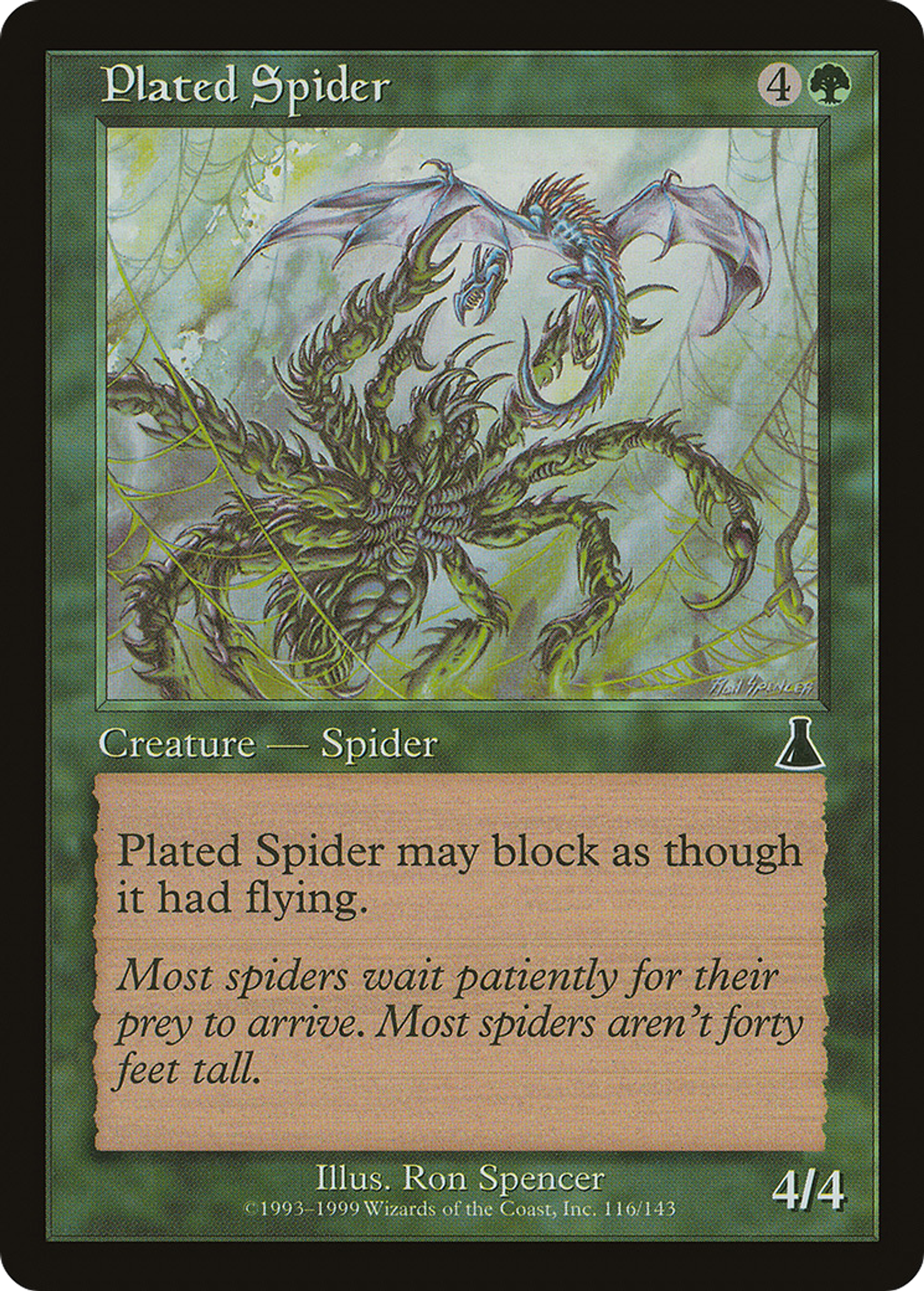 Araignée à Plaques — Urza's Destiny — Magic: The Gathering