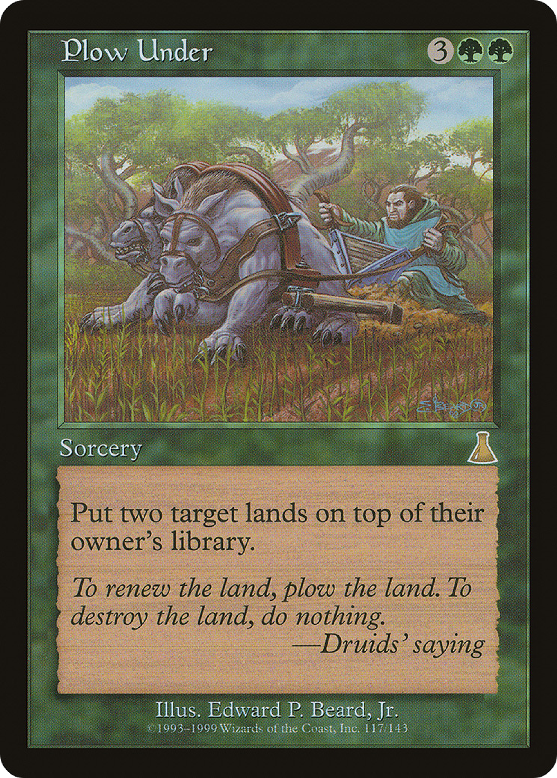 Plow Under — Urza's Destiny — Magic: The Gathering