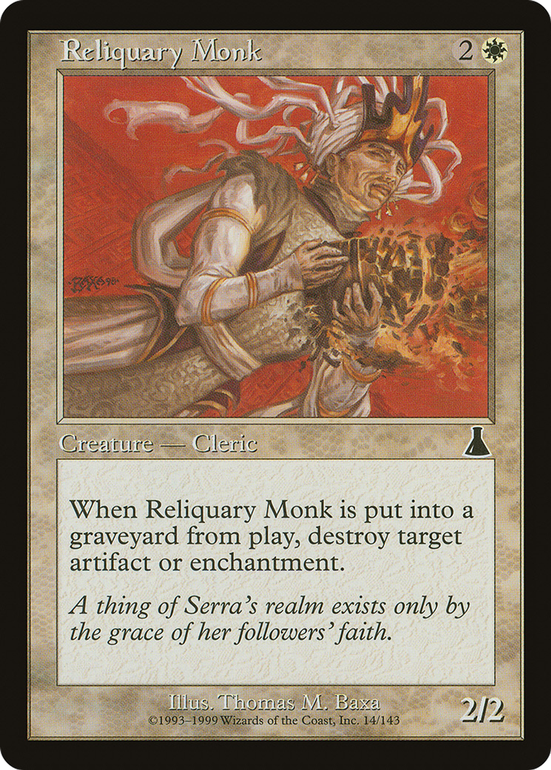 Moine au Reliquaire — Urza's Destiny — Magic: The Gathering