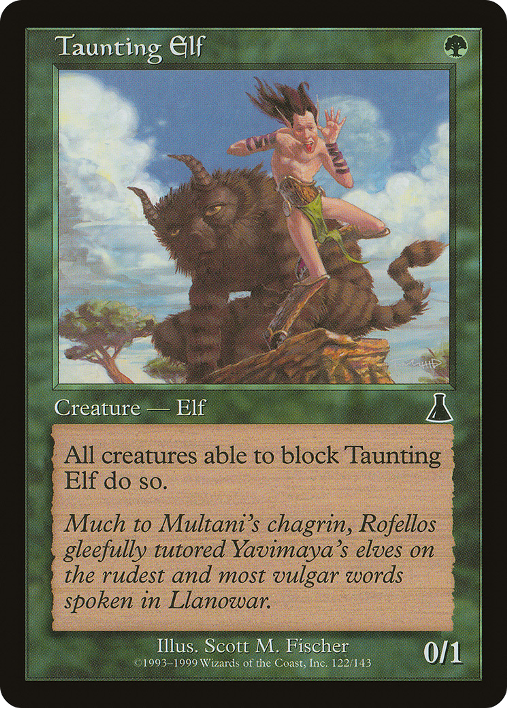 Elfe moqueur — Urza's Destiny — Magic: The Gathering