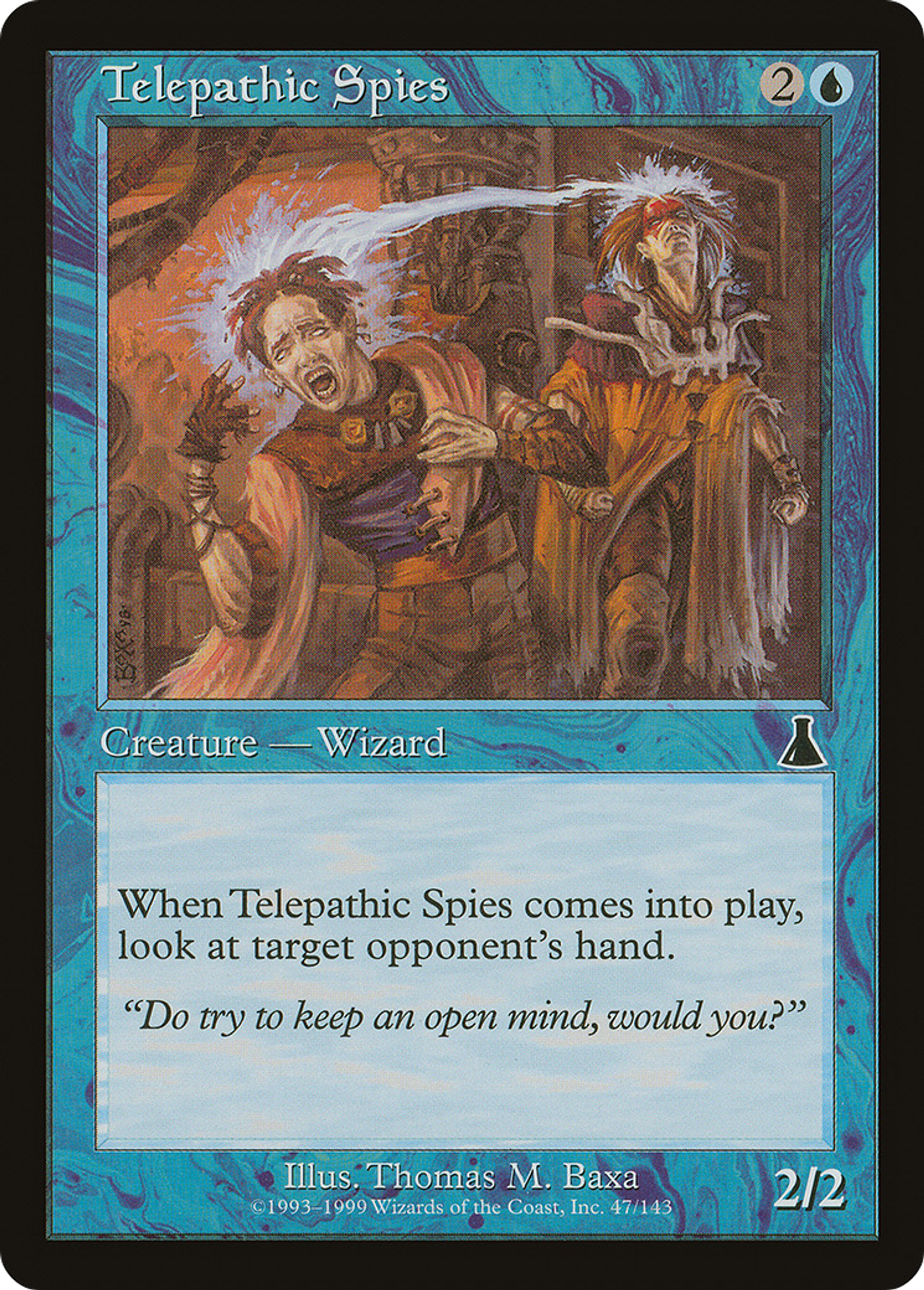 Telepathic Spies — Urza's Destiny — Magic: The Gathering