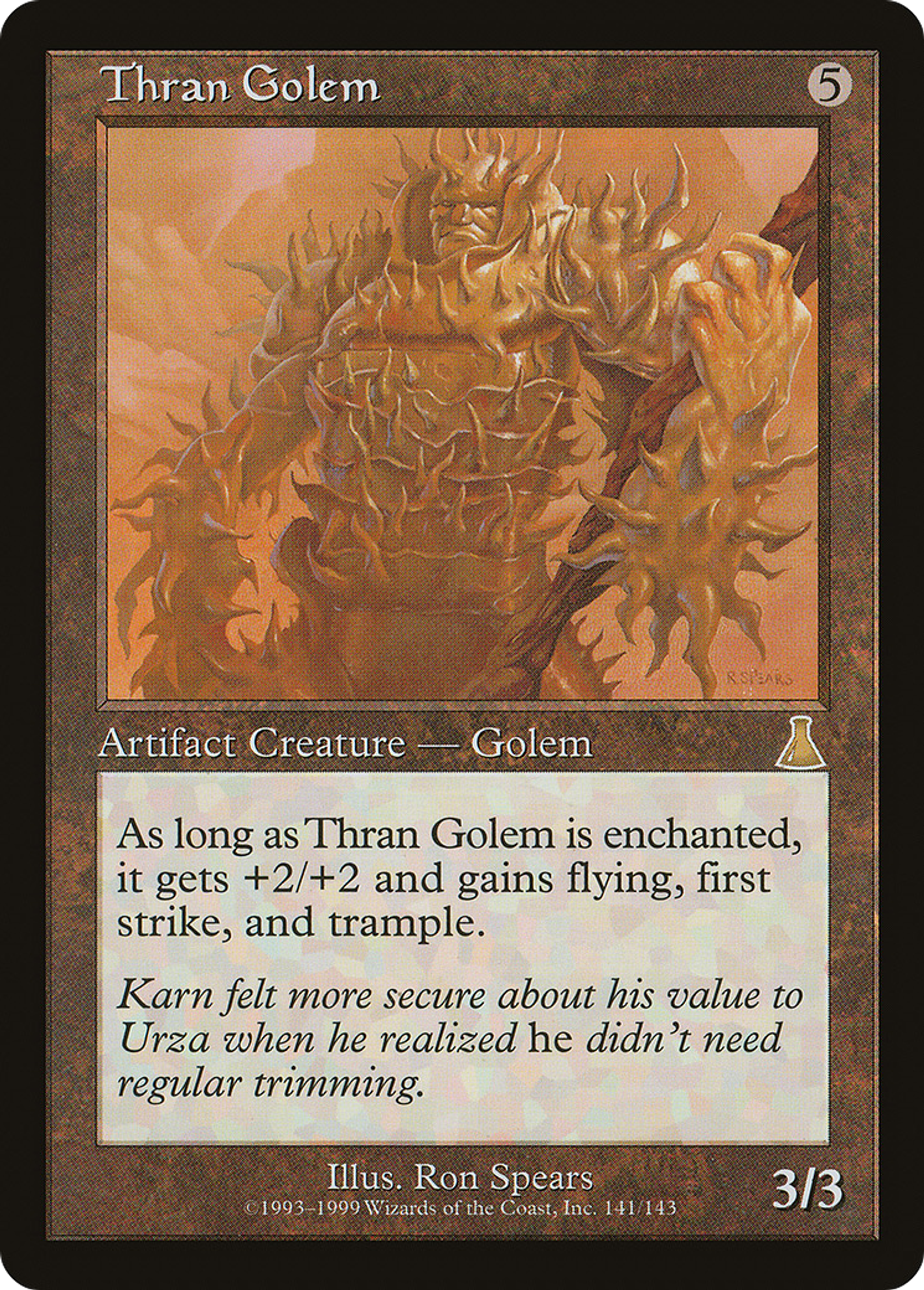 Thran Golem — Urza's Destiny — Magic: The Gathering