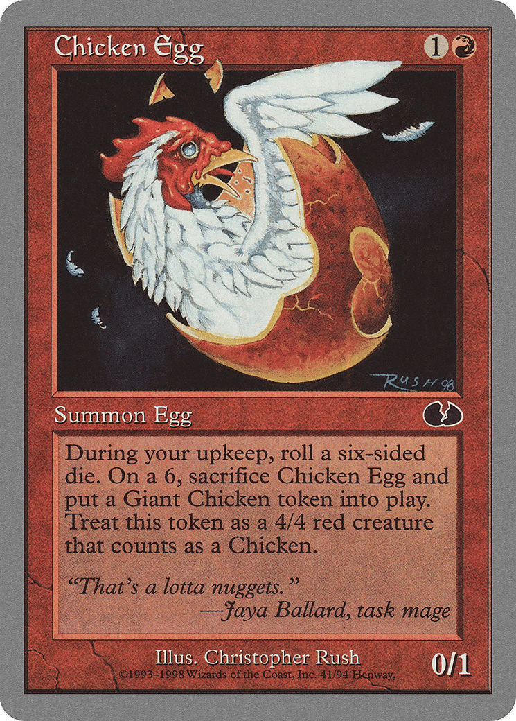 Chicken Egg — Unglued — Magic: The Gathering