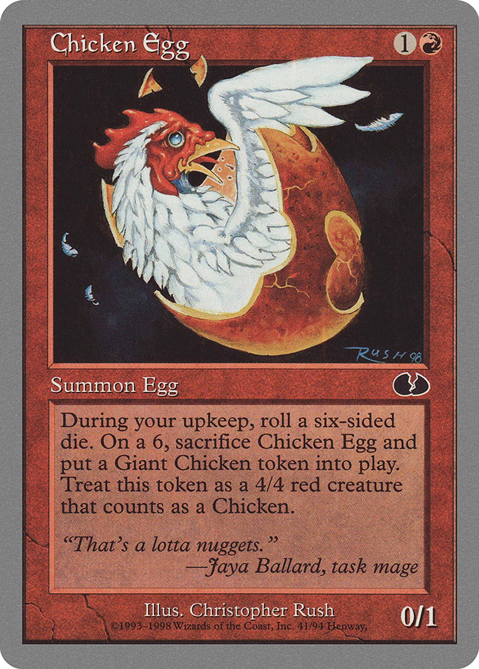 Chicken Egg — Unglued — Magic: The Gathering