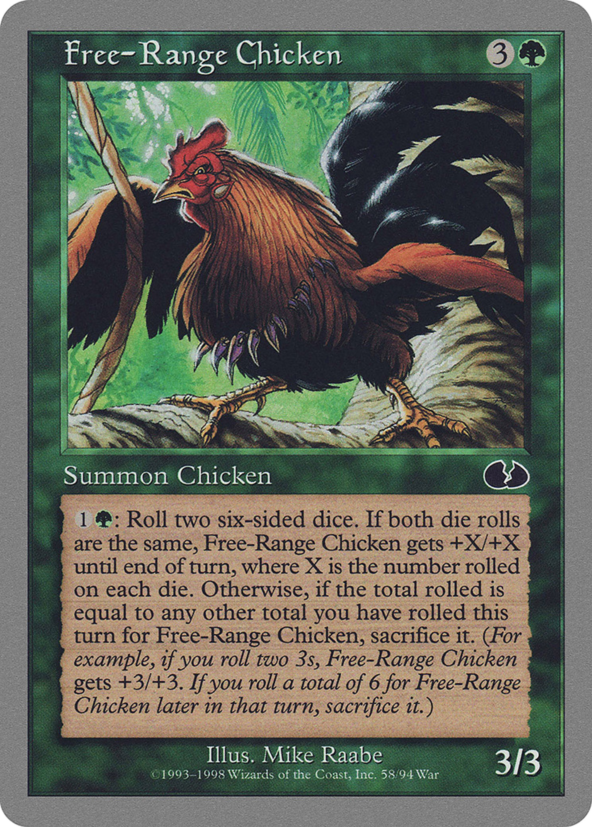Free-Range Chicken — Unglued — Magic: The Gathering