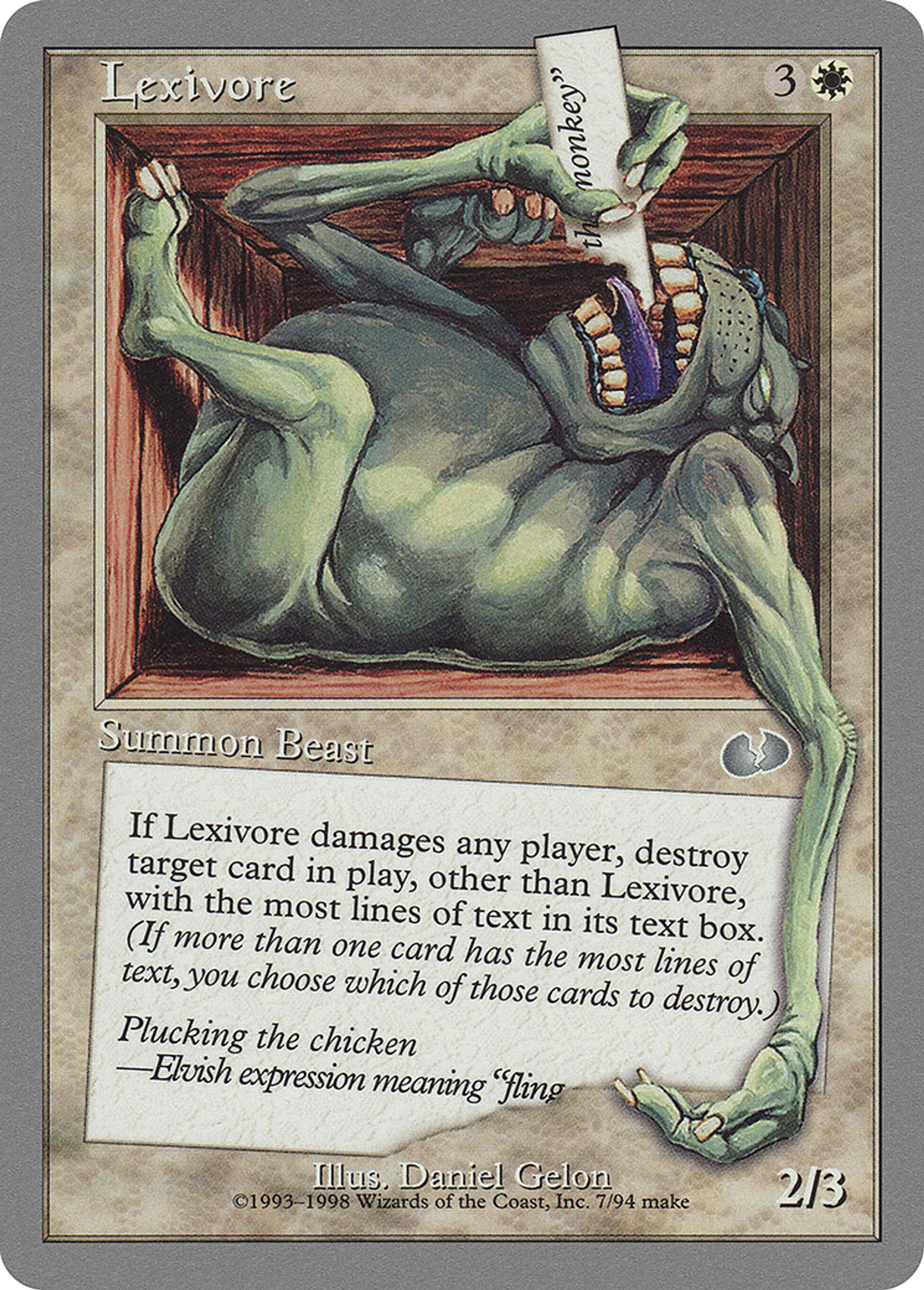 Lexivore — Unglued — Magic: The Gathering