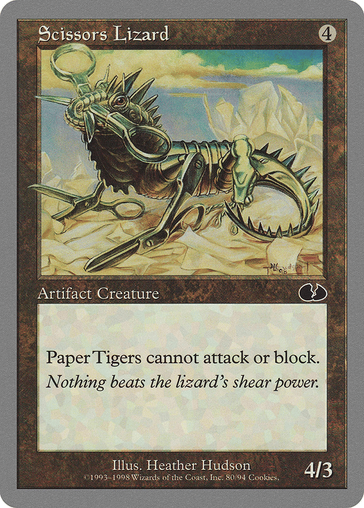 Scissors Lizard — Unglued — Magic: The Gathering