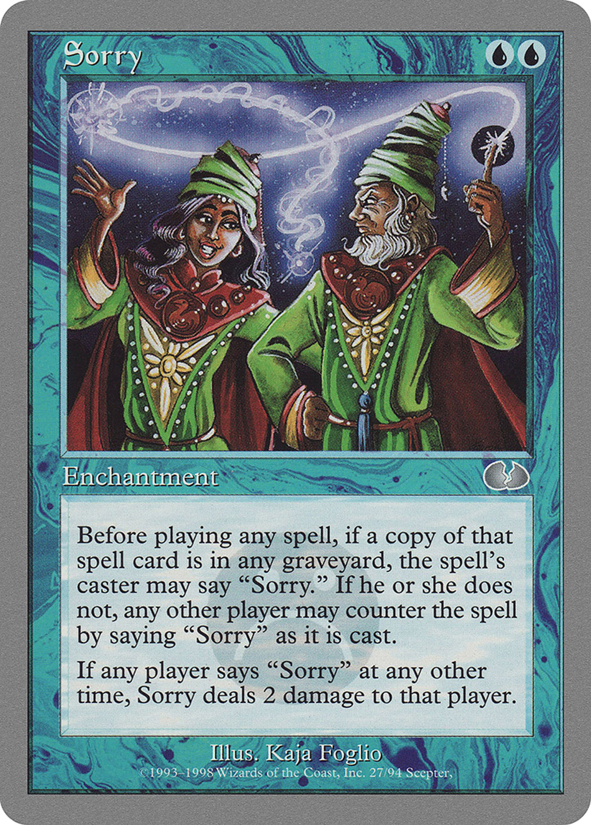 Sorry — Unglued — Magic: The Gathering