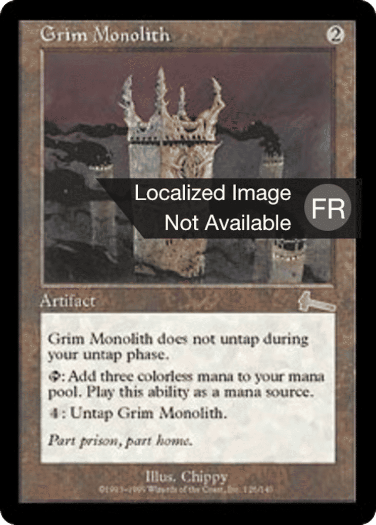Monolithe sinistre — Urza's Legacy — Magic: The Gathering