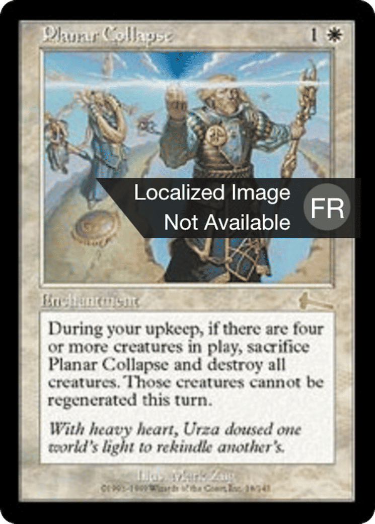 Effondrement planaire — Urza's Legacy — Magic: The Gathering