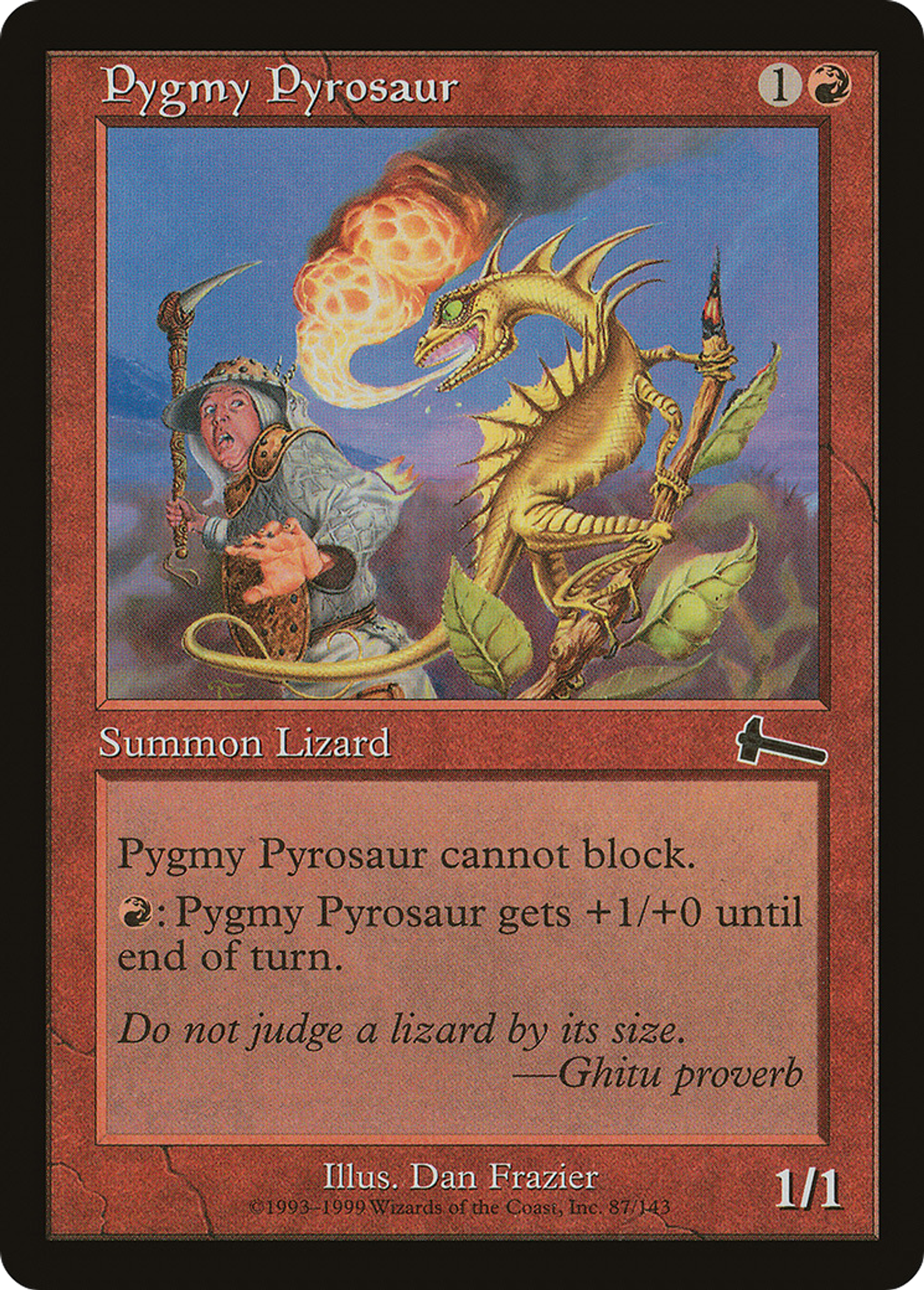 Pyrosaure pygmée — Urza's Legacy — Magic: The Gathering