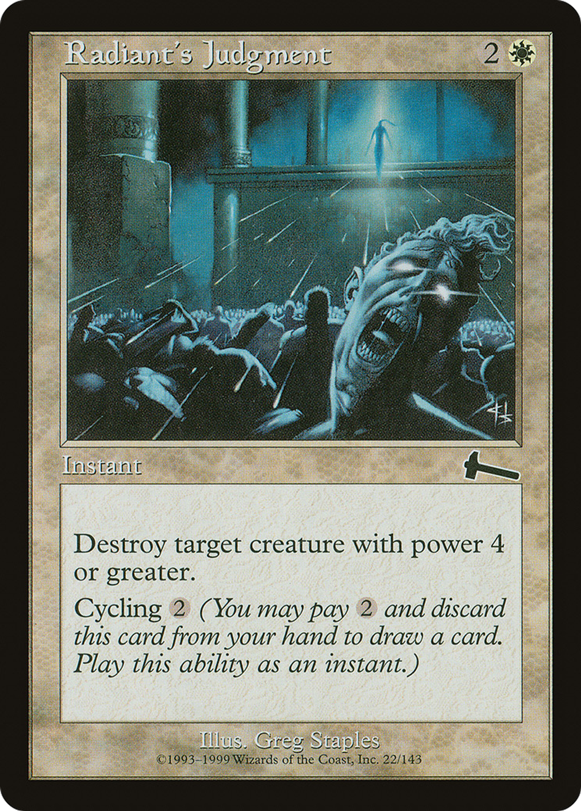 Jugement selon Radieuse — Urza's Legacy — Magic: The Gathering