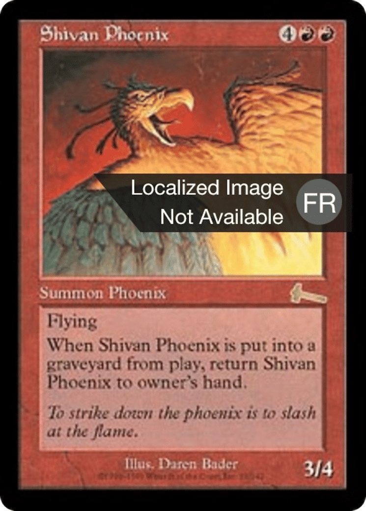 Phénix shivân — Urza's Legacy — Magic: The Gathering