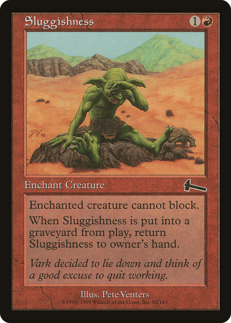 Sluggishness — Urza's Legacy — Magic: The Gathering