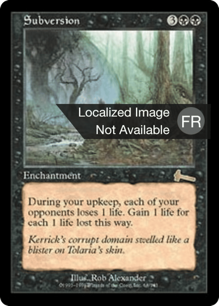 Subversion — Urza's Legacy — Magic: The Gathering