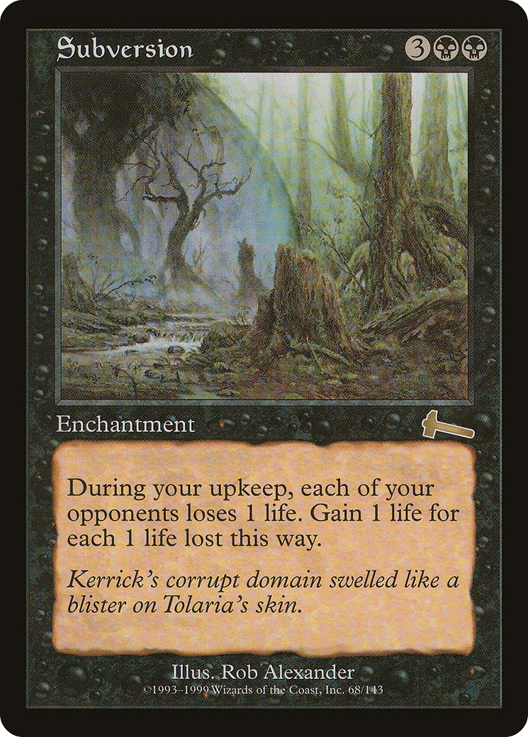Subversion — Urza's Legacy — Magic: The Gathering