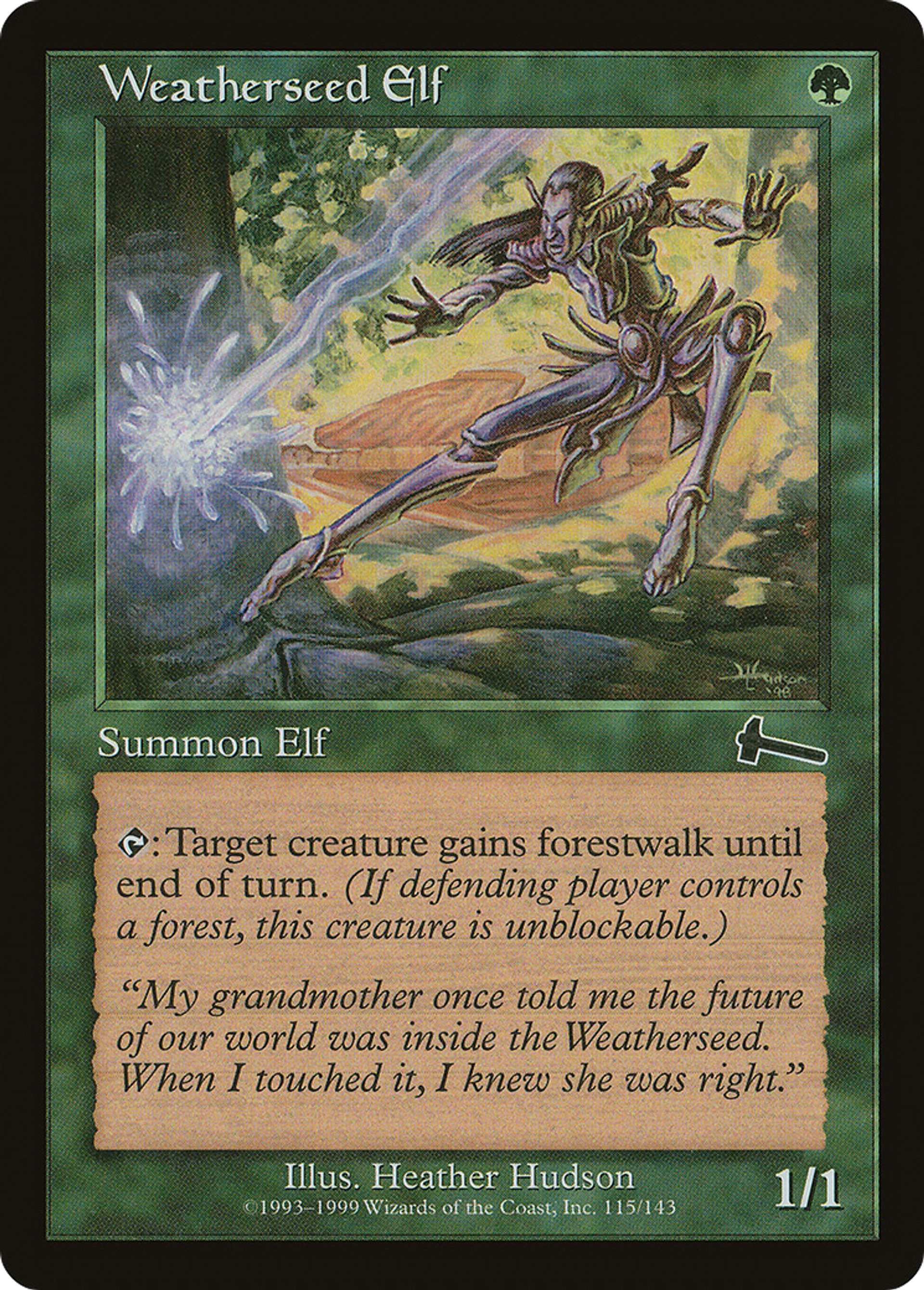 Elfe de Brisengraine — Urza's Legacy — Magic: The Gathering