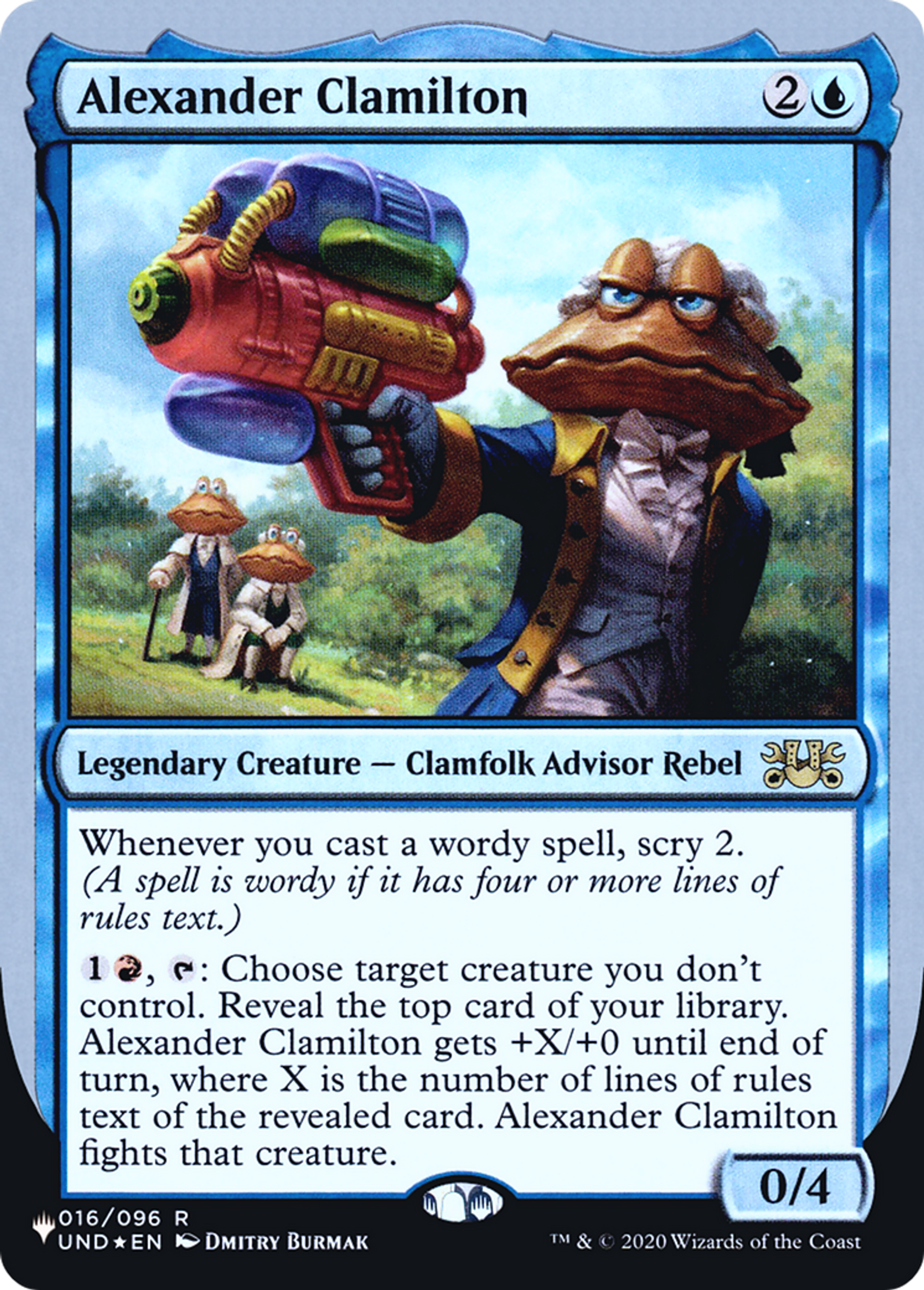 Alexander Clamilton — The List (Unfinity Foil Edition) — Magic: The Gathering