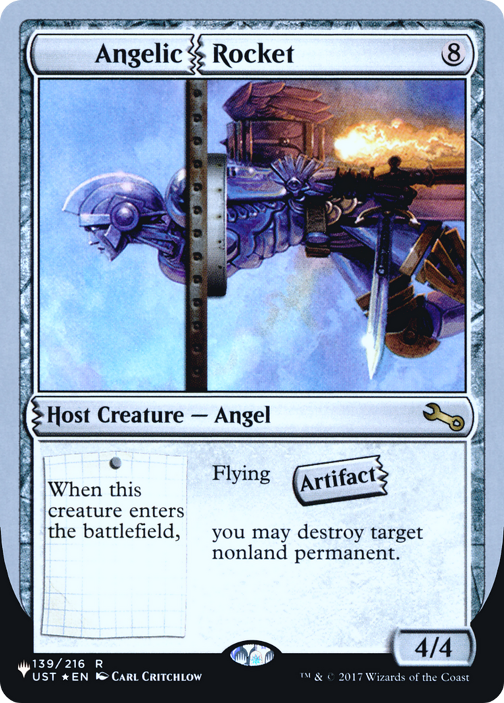 Angelic Rocket — The List (Unfinity Foil Edition) — Magic: The Gathering
