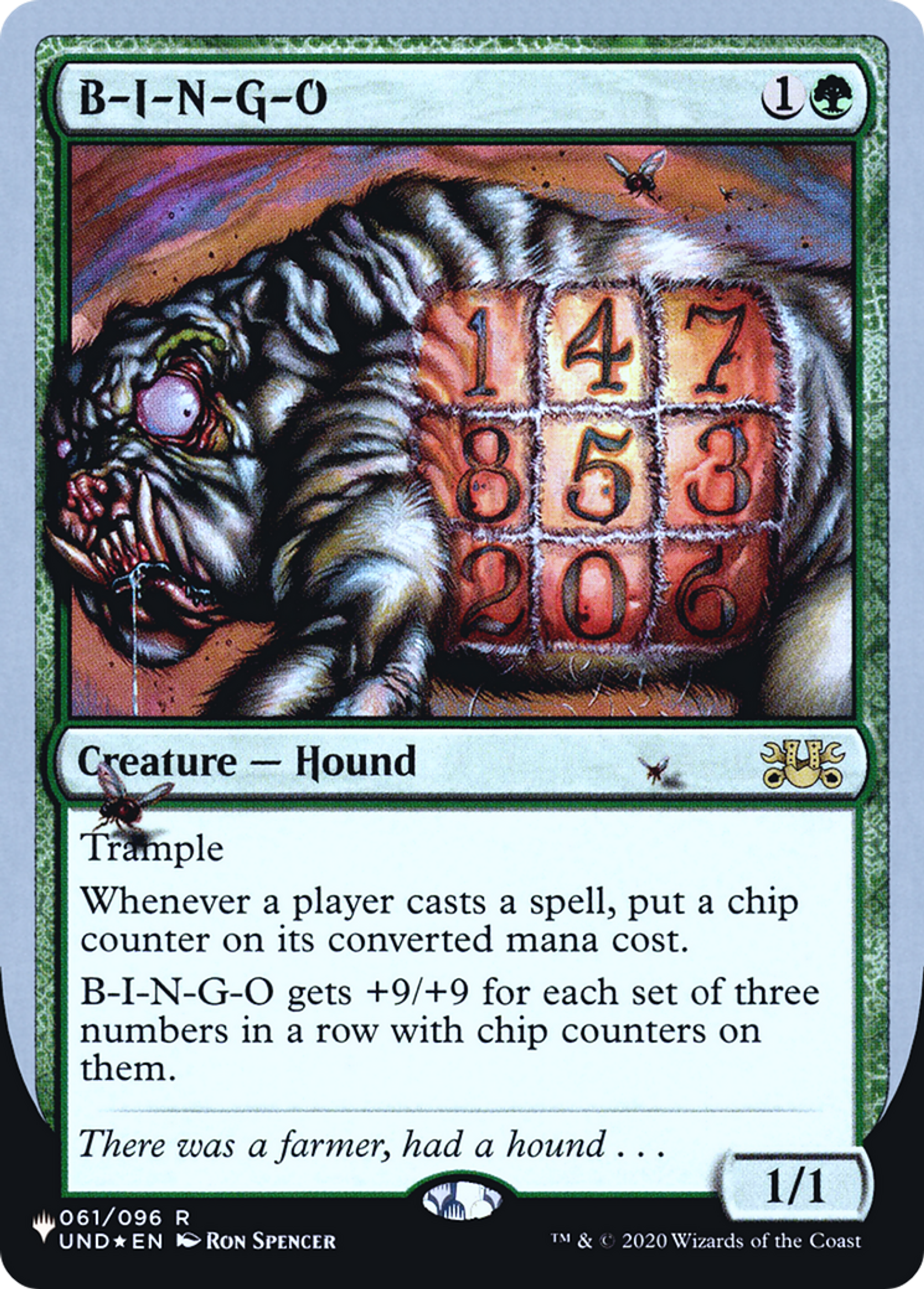 B-I-N-G-O — The List (Unfinity Foil Edition) — Magic: The Gathering