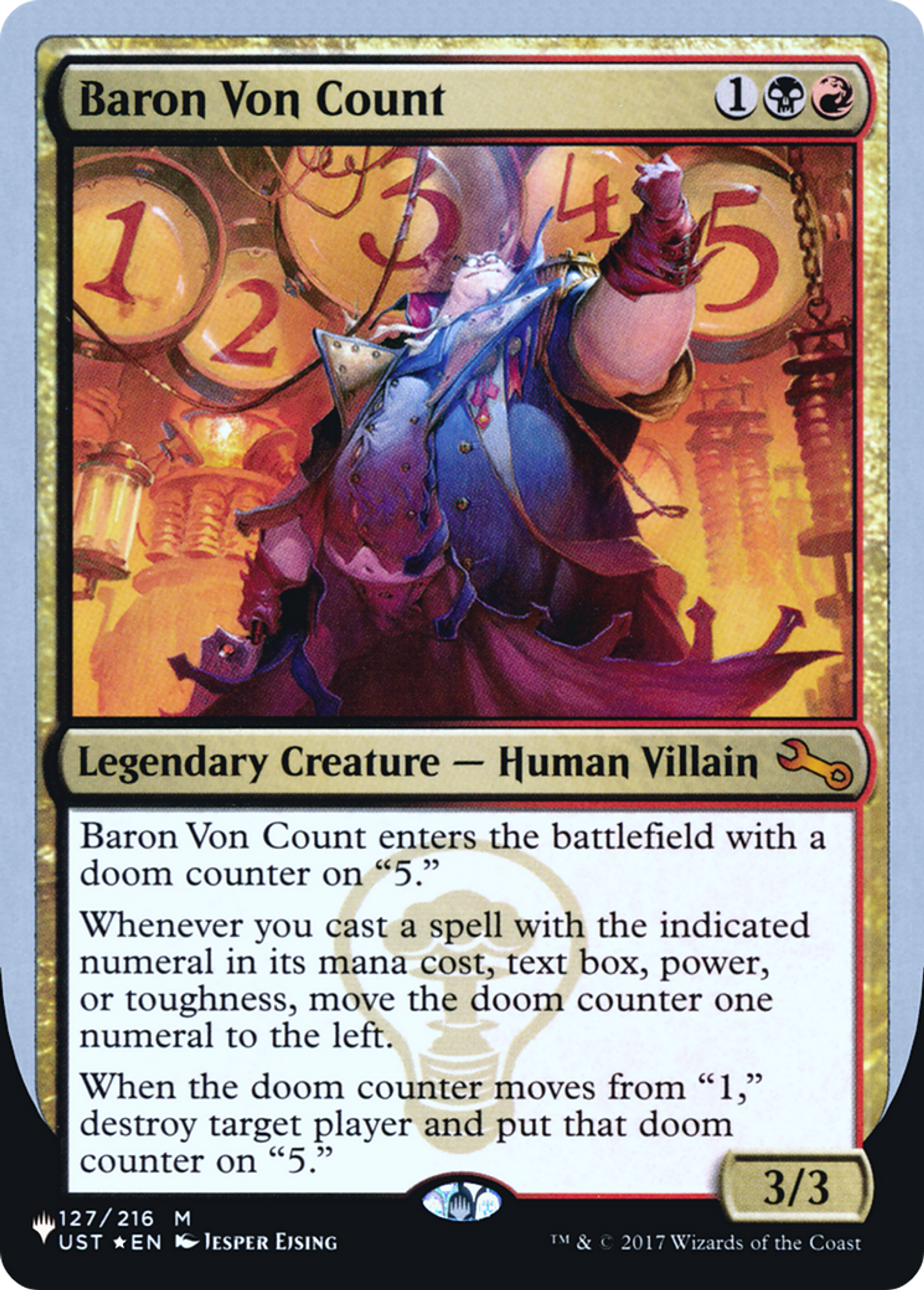 Baron Von Count — The List (Unfinity Foil Edition) — Magic: The Gathering