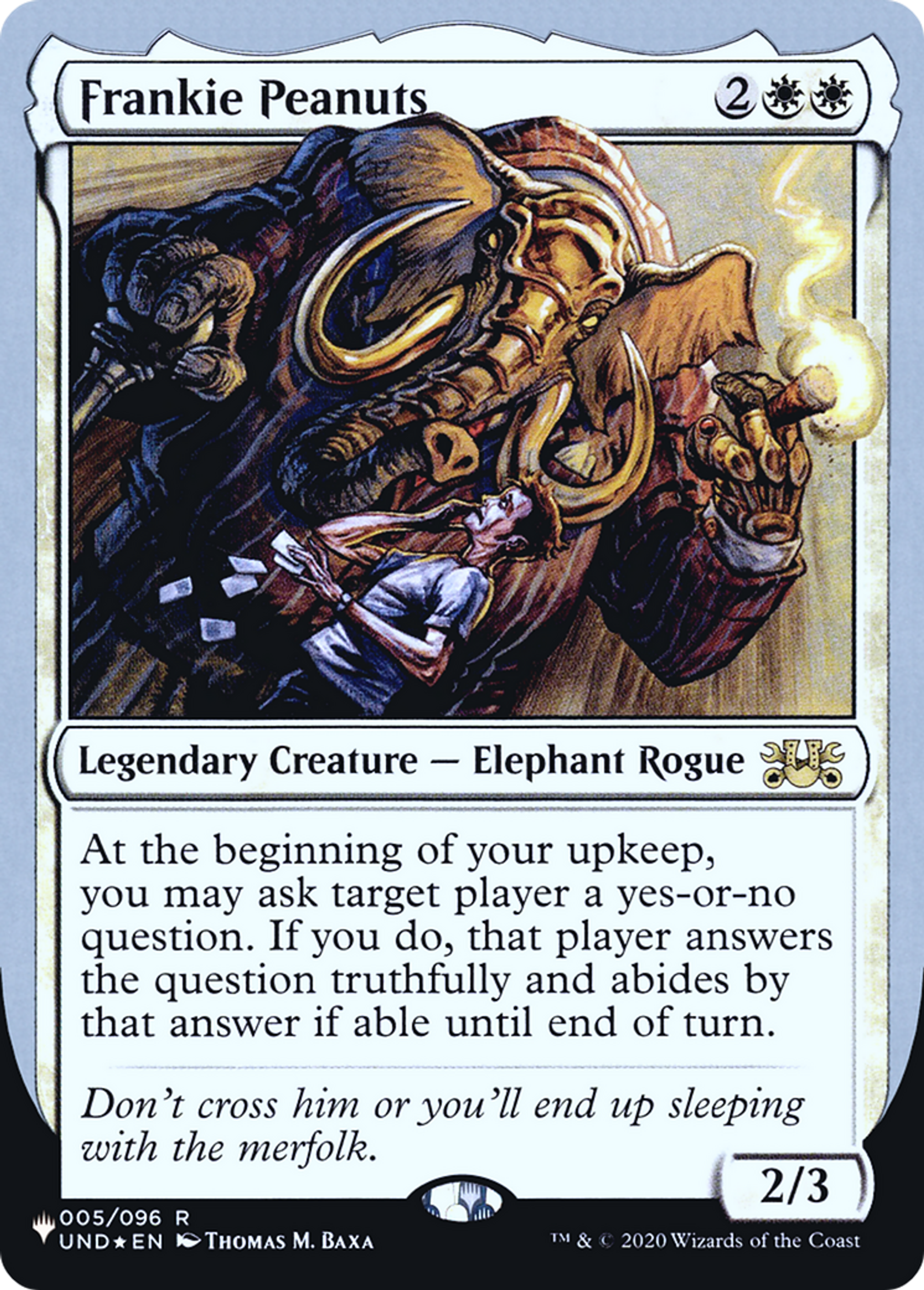 Frankie Peanuts — The List (Unfinity Foil Edition) — Magic: The Gathering