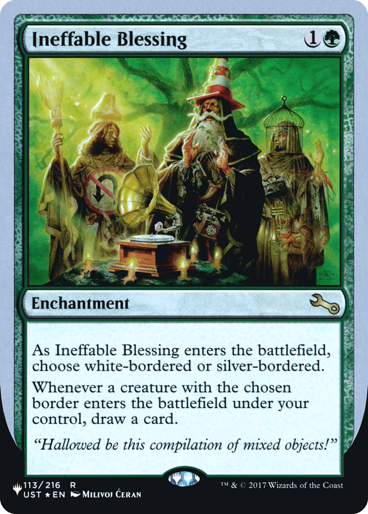 Ineffable Blessing — The List (Unfinity Foil Edition) — Magic: The Gathering
