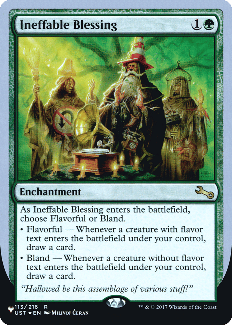 Ineffable Blessing — The List (Unfinity Foil Edition) — Magic: The Gathering