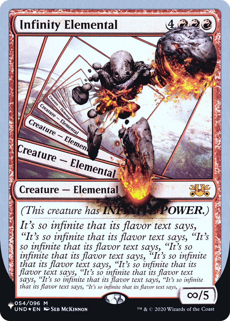 Infinity Elemental — The List (Unfinity Foil Edition) — Magic: The Gathering