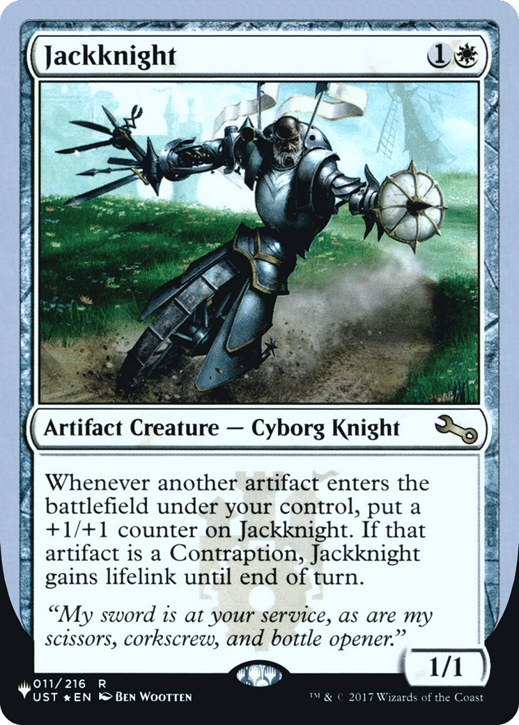 Jackknight — The List (Unfinity Foil Edition) — Magic: The Gathering