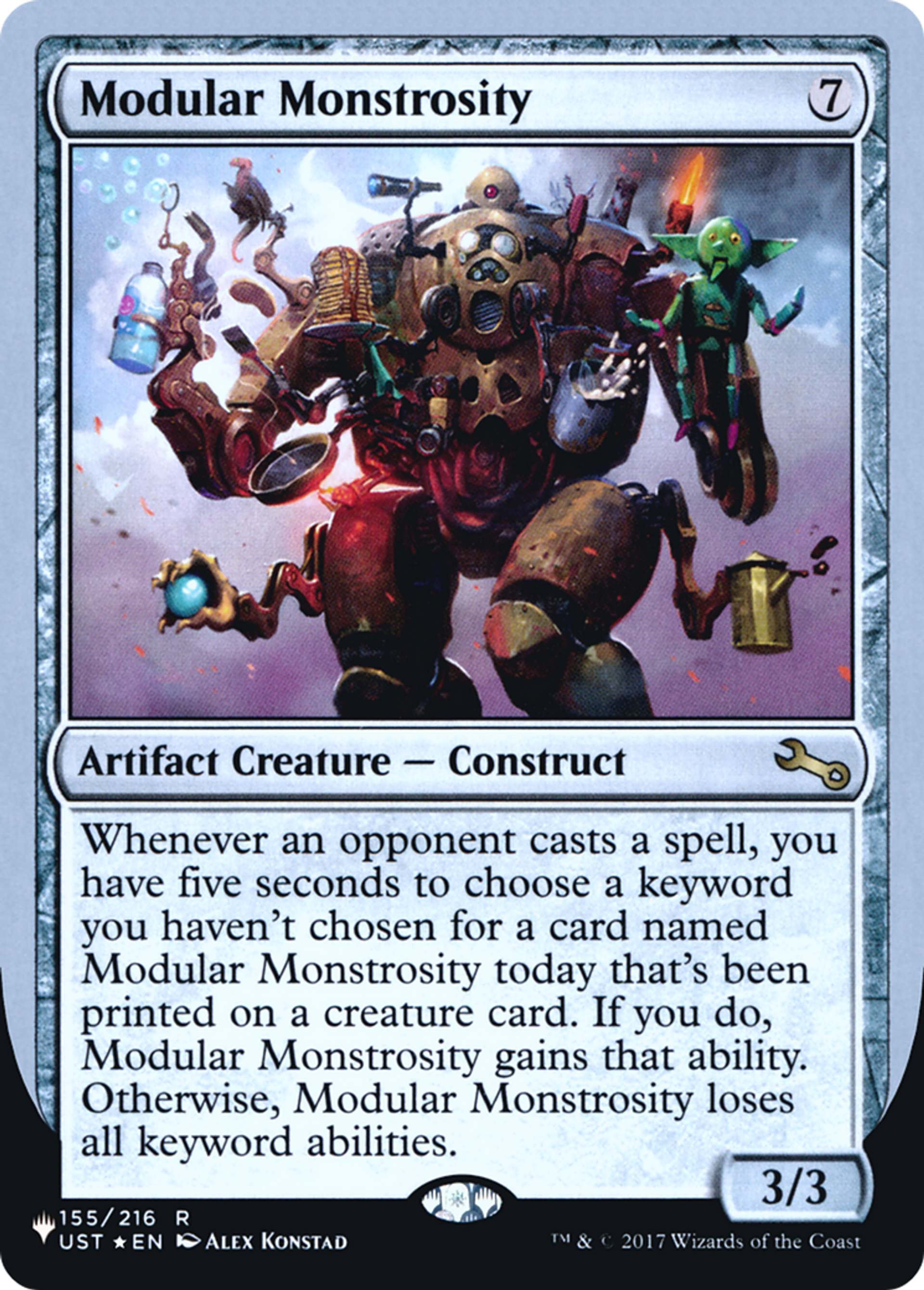 Modular Monstrosity — The List (Unfinity Foil Edition) — Magic: The Gathering