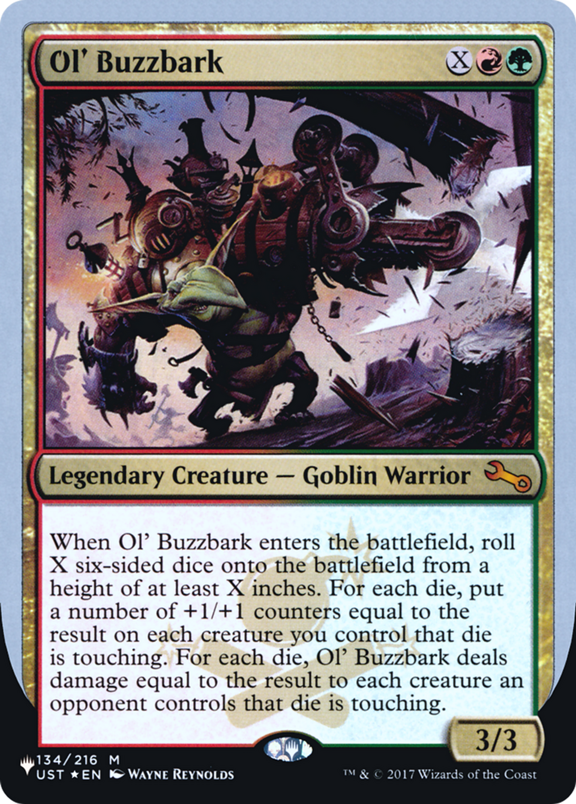 Ol' Buzzbark — The List (Unfinity Foil Edition) — Magic: The Gathering