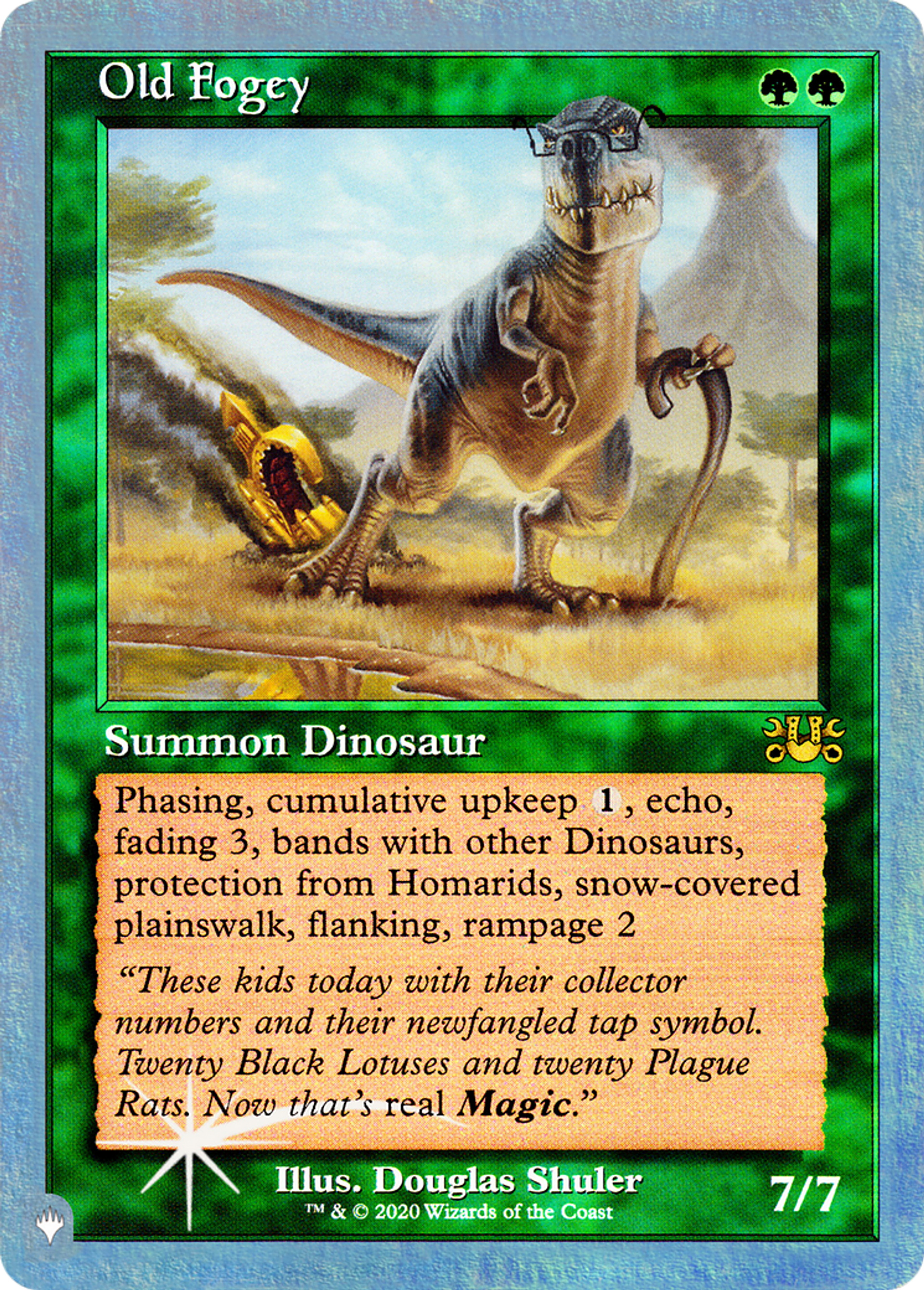 Old Fogey — The List (Unfinity Foil Edition) — Magic: The Gathering