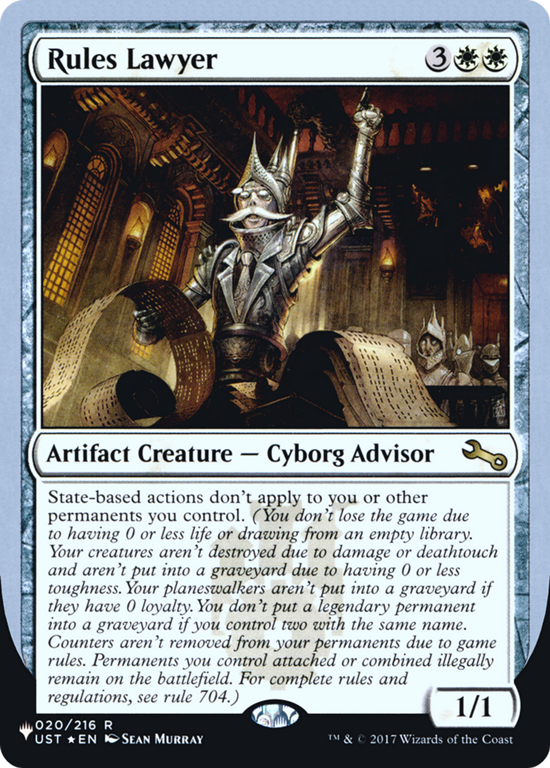 Rules Lawyer — The List (Unfinity Foil Edition) — Magic: The Gathering