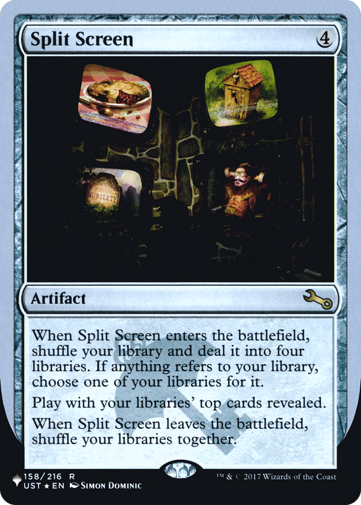 Split Screen — The List (Unfinity Foil Edition) — Magic: The Gathering